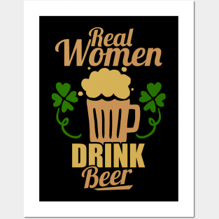 Cute & Funny Real Women Drink Beer Drinking Posters and Art